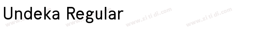 Undeka Regular字体转换